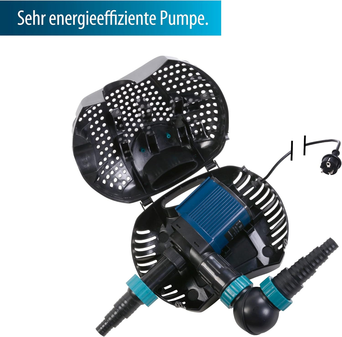 Vijverpomp – Waterpomp – Filterpomp – Fonteinpomp – Vuilwaterpomp – 200 Watt Vermogen – 19.000 L/uur Capaciteit