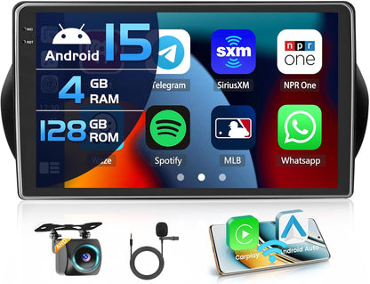 Autoradio – Multimedia Systeem – Auto Radio – Navigatiesysteem – Android Radio – 10 Inch In-Cell Touchscreen – Draadloze CarPlay & Android Auto