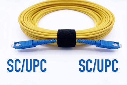 Elfcam® - Glasvezelkabel SC/UPC naar SC/UPC Monomode Simplex OS2 9/125µm, geel (200M)
