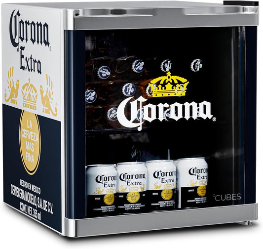 Corona Koelkast – Drankkoeler – Flessenkoelkast – Bierkoelkast – Mini Koelkast – 48 Liter Inhoud – Glazen Deur Met 4 Verstelbare Legplanken