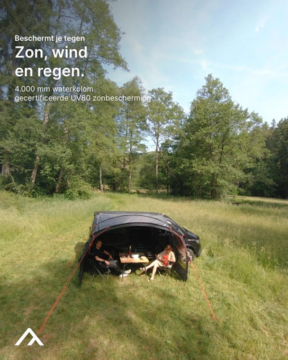qeedo Motorluifel Bus - Stevige luifel met UV-bescherming (UV80) & donkere coating - Past op bus, bestelbus en camper, Diverse montagemogelijkheden, Bevestiging met 5 en 7 mm dubbele bies