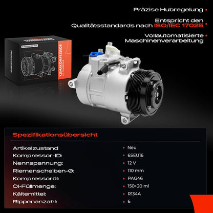 Frankberg A0032307911 Airconditioning Airconditioning Airconditioning Magnetische koppeling Compressor voor airconditioning Vervanging