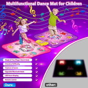 Interactieve Dansmat - Muziekspel - Muziekmat - Dansmat voor Meisjes - Kindereneren - Muziek en Dansspel - met 9 Niveaus - voor 3-12 jaar - voor Buiten - Binnen