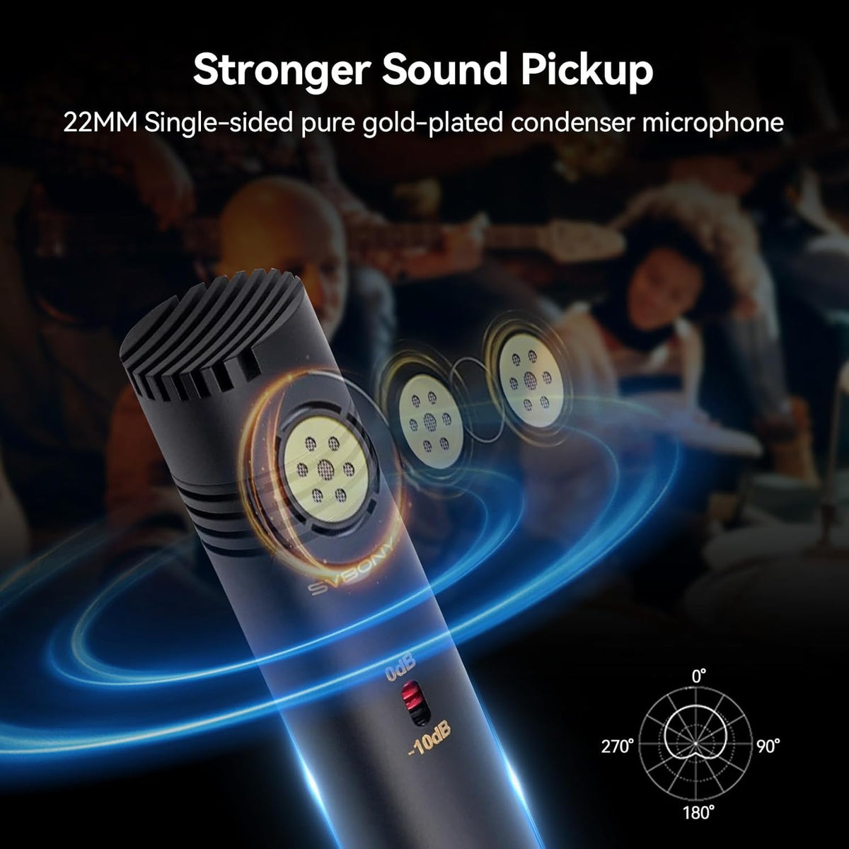 Condensator Instrumentmicrofoon – Instrumentmicrofoon – Condensatormicrofoon – Potloodmicrofoon – Opnamemicrofoon – Stereo Set Met T-Balk – 22 Mm Vergulde Capsule – Instelbare Gevoeligheidsdemping En Lagefrequentiedemping