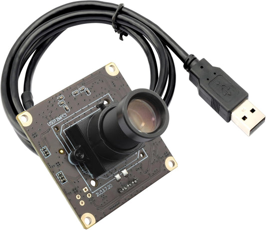 SVPRO 1080P 120fps Hoge Snelheid Camera Module 12MP 4K 30fps Industriële Video Camera met M12 Lens 25mm Brandpuntsafstand Smalle Hoek UVC Beveiliging Monitoring Camera voor PC Laptop Raspberry Pi