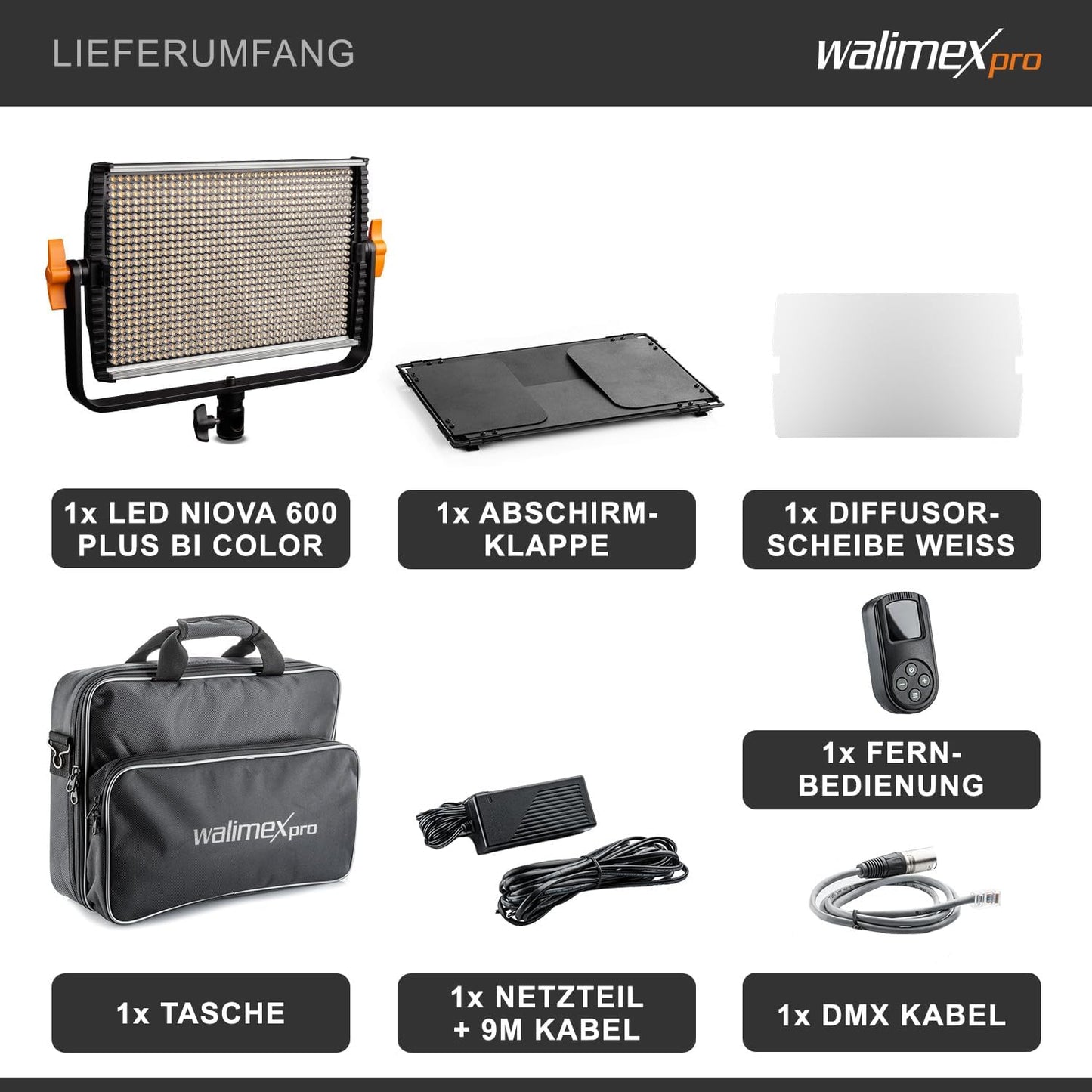 Dimbare LED-Paneellamp – Videolamp – Fotolamp – Studiolamp – Streamverlichting – Bi-Color Met Batterijsleuven – 36 W, 4200 Lumen – 3200-5600 K, CRI ≥97