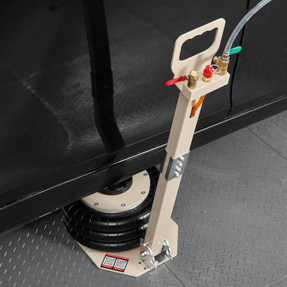VEVOR Pneumatische garagekrik, 3T pneumatische krik met 6 stalen buizen en verstelbare handgreep, 140-450 mm hefhoogte, snellift, persluchtkrik, luchtkrik voor auto-SUV pickups