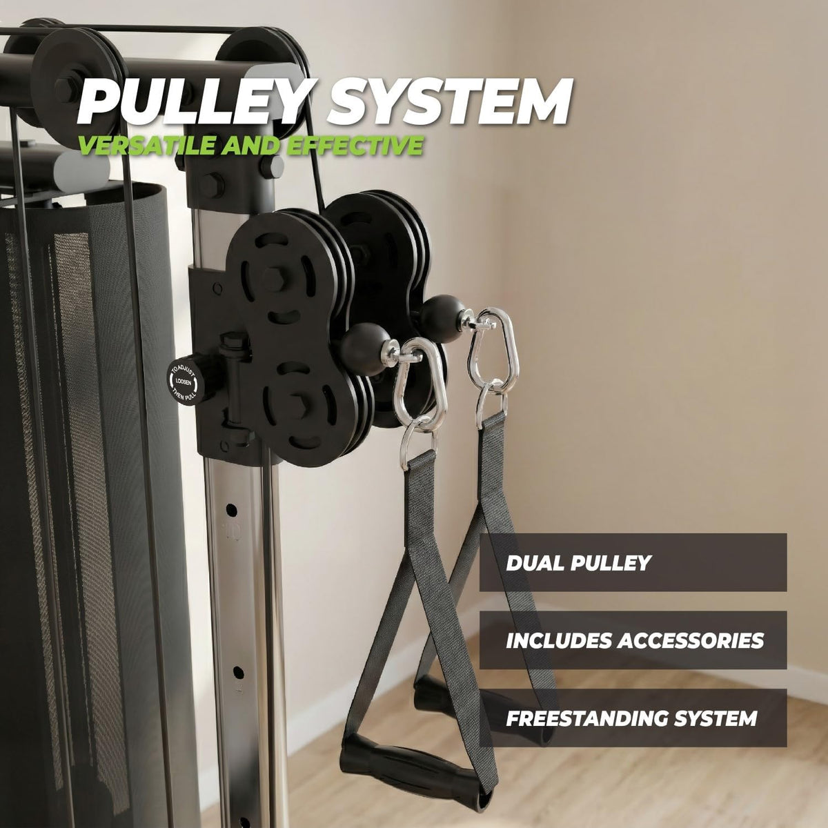 VirtuFit KH200 Homegym Power Station, Multifunctional Fitness Strength Device with 80 kg Weight Stack, Pulley System, Full Body Training for Home - QUORE