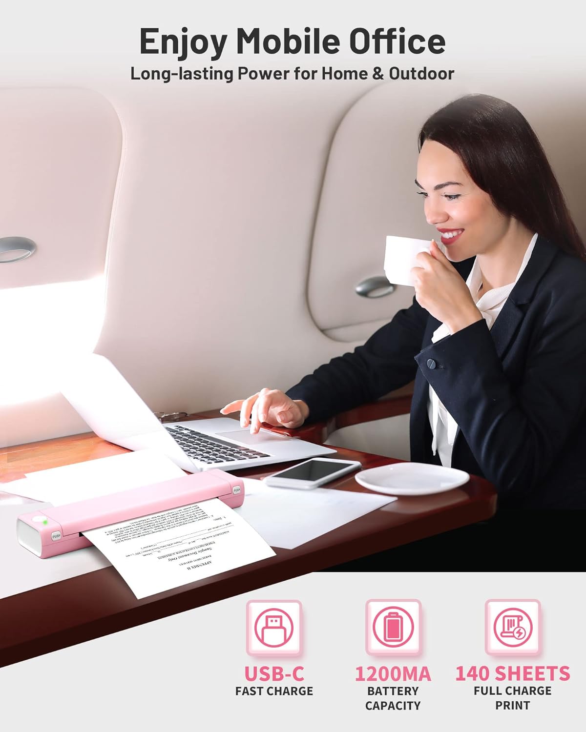 Thermische Printer – Draagbare Printer – Bluetooth Printer – Tattoo Printer – Mini Printer – Inktloos Printen – Compact & Lichtgewicht