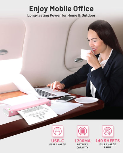 Thermische Printer – Draagbare Printer – Bluetooth Printer – Tattoo Printer – Mini Printer – Inktloos Printen – Compact & Lichtgewicht