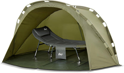 Lucx® Puma Vistent 1 Man Bivvy 1 man karpertent Carp Dome Fishing Tent 1 persoon visserstent waterkolom 10.000 mm campingtent