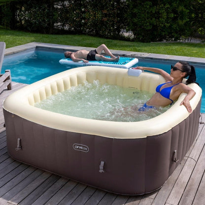 Pool Spa Pool 3 Whirlpool, vierkant, 185 x 185 x 65 cm