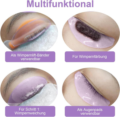 Wimperlifting Pads – Lash Lift Pads – Wimperlift Pads – Onderoogpads – Oogklep – 4 Stuks, Roze – Ultradun & Zelfklevend Zonder Lijm – Zachte Siliconen, Herbruikbaar