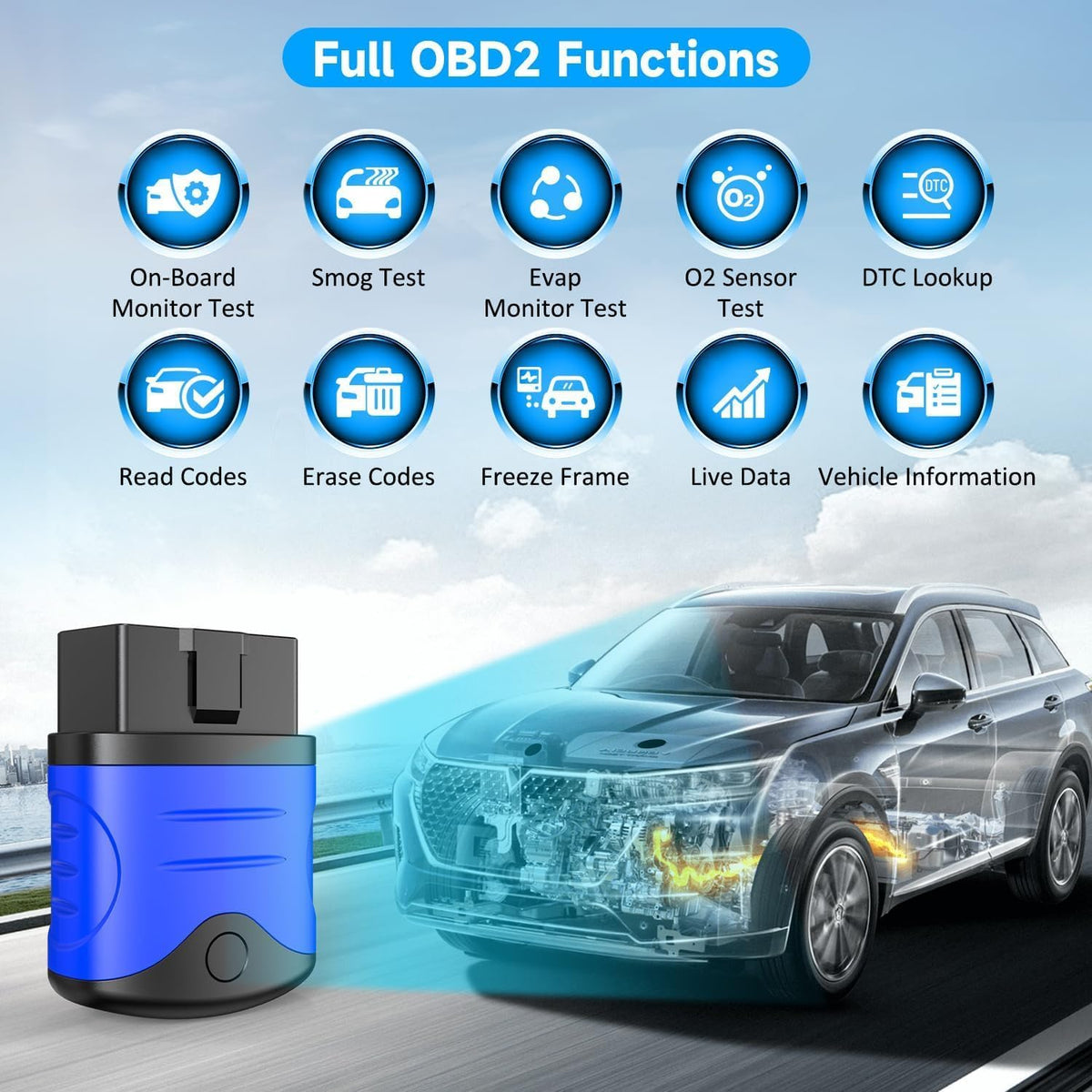 AUTOPHIX OBD2 Blutooth Scanner alle systeem OBD2 Bluetooth Adapter