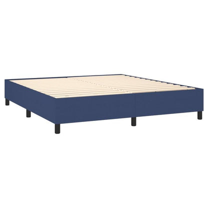 Bed frame without Mattress Blu 180x200cm in Tissue Practical, removable, suitable for all seasons, Spacesaving Bed, Seasonal Bedding, Stylish Bed Frame, Modern Home Decor, Removable Design, Lightweight Construction, Slatted B