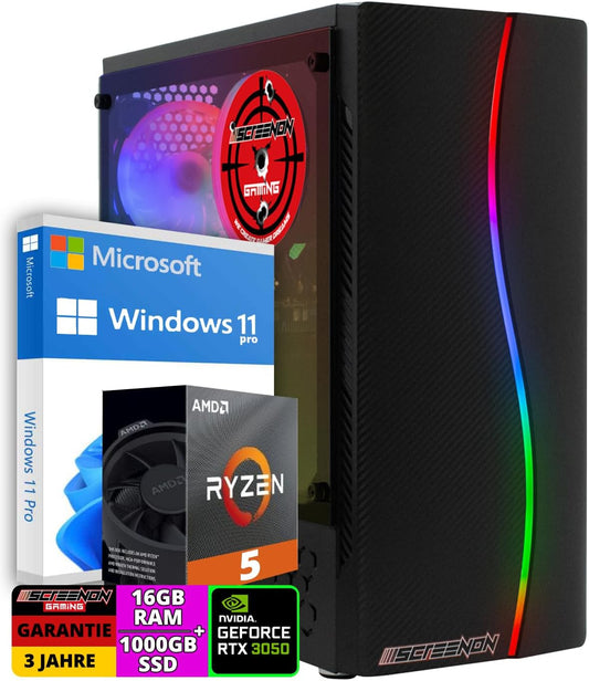 Ryzen 5 5600G - 1TB M.2 - RTX 3050 - GamePC.A40121 - WiFi