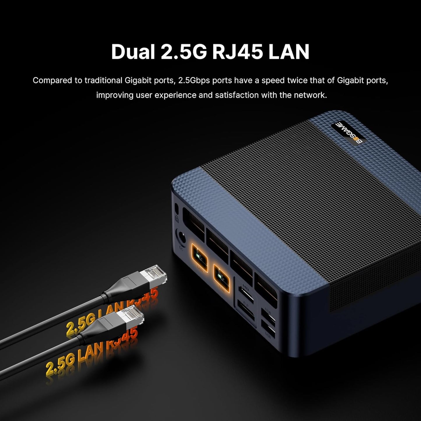 Mini Gaming PC – Mini Desktop – Compacte PC – Krachtige Computer – Ryzen 9 7940HS – 32GB DDR5 – 1TB PCIe 4.0 SSD – Wi-Fi 6E & Dual 2.5GbE LAN