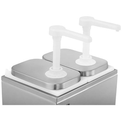 Double Dispenser for Sauces with a Stainless Steel Pump 2 X 2 L