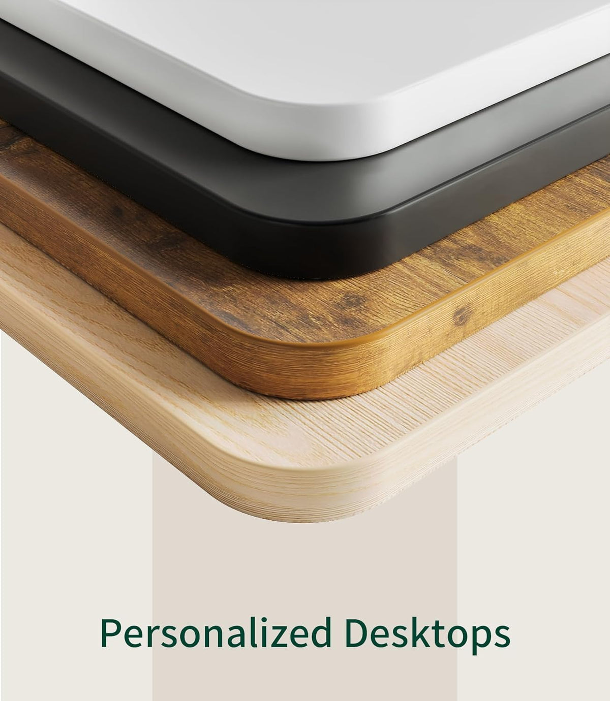 MAIDeSITe Tabletop 140x70cm Desktop 25mm Thick - DIY Stable Desktop - Perfect For Height Adjustable Desks - QUORE