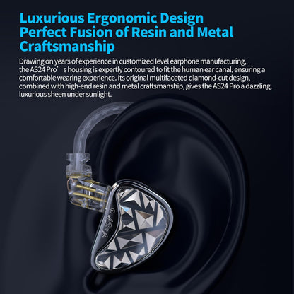 In-Ear Monitor – IEM – Oordopjes – Studio-Oordopjes – Muzikanten Oordopjes – Standaardversie of Tuningversie – 24 Balanced Armature Drivers – Ergonomische 3D-Geprinte Behuizing