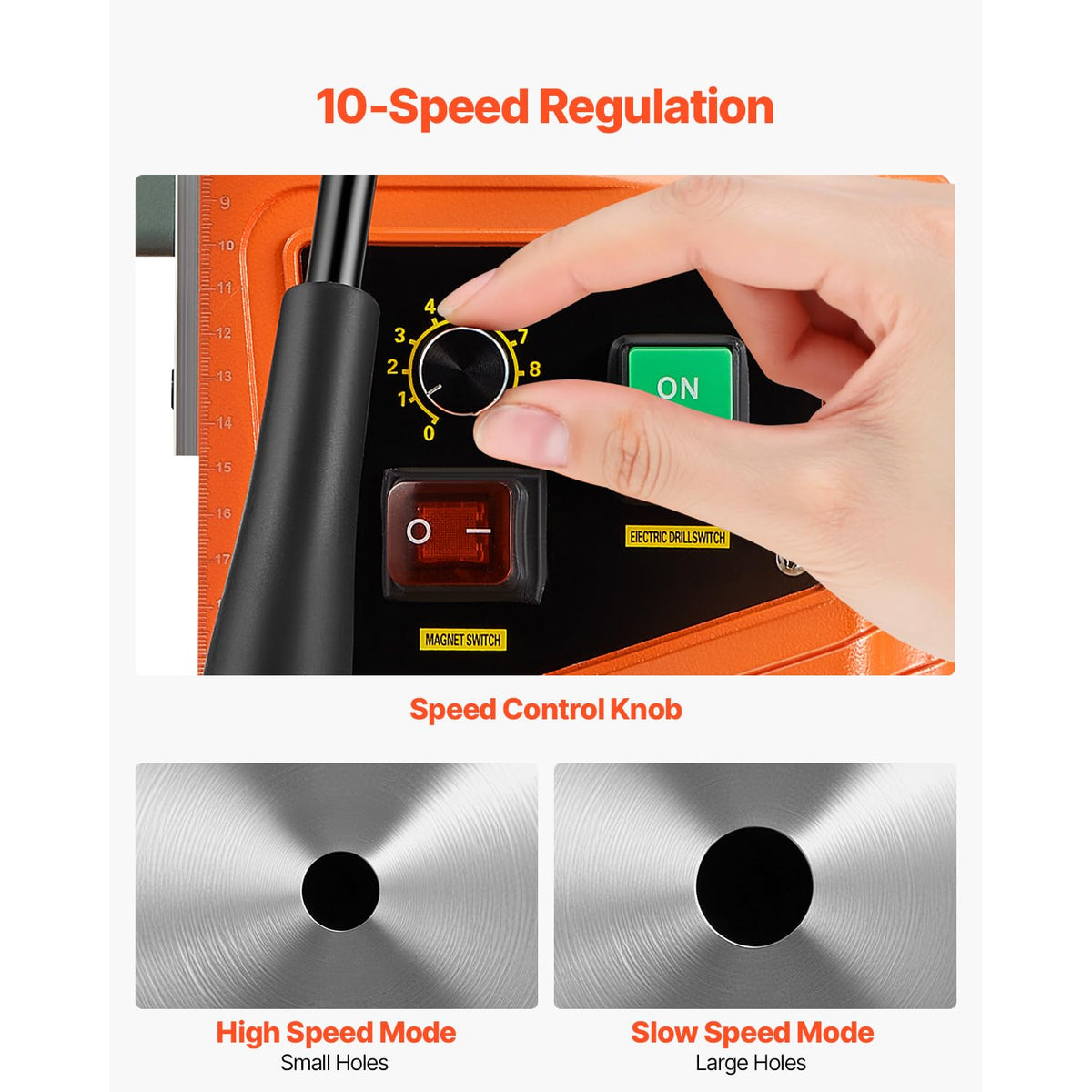 Magnetische Kernboormachine – Kernboor – Elektromagnetische Boormachine – Magnetische Boor – Kolomboormachine – Krachtige 1550 W Motor – Sterke Magneetbasis 13.000 N
