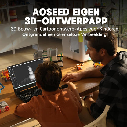 3D-printer – 3D Printer – 3D Printmachine – 3D Printapparaat – AI 3D Ontwerp – Snelle Printsnelheid – WLAN Connectiviteit