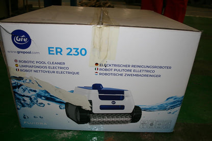 GRE ER230 - Elektrische zwembadrobot voor ingegraven zwembaden tot 9 x 4 m, reinigt bodem, wanden en waterlijn in 2u30