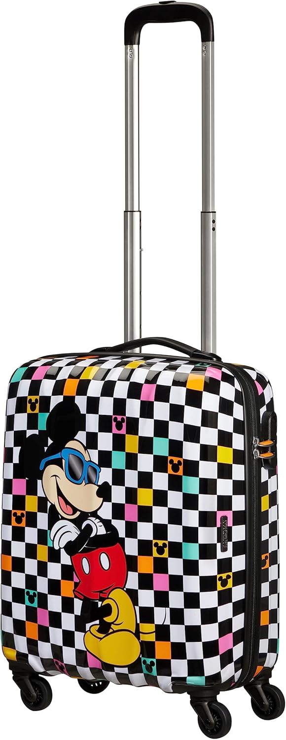 American Tourister Hypertwist, Spinner S, Hand Bagage, 55 cm, 36 L, veelkleurig (Mickey Check)