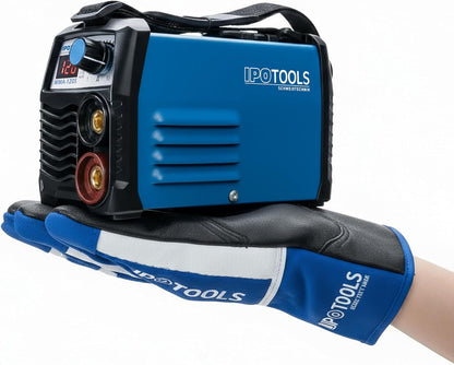 IPOTOOLS MMA-120S elektroden lasapparaat, 120 A, mini elektrische inverter, lasapparaat MMA/E-hand met lcd-display, anti-stick, 230 V