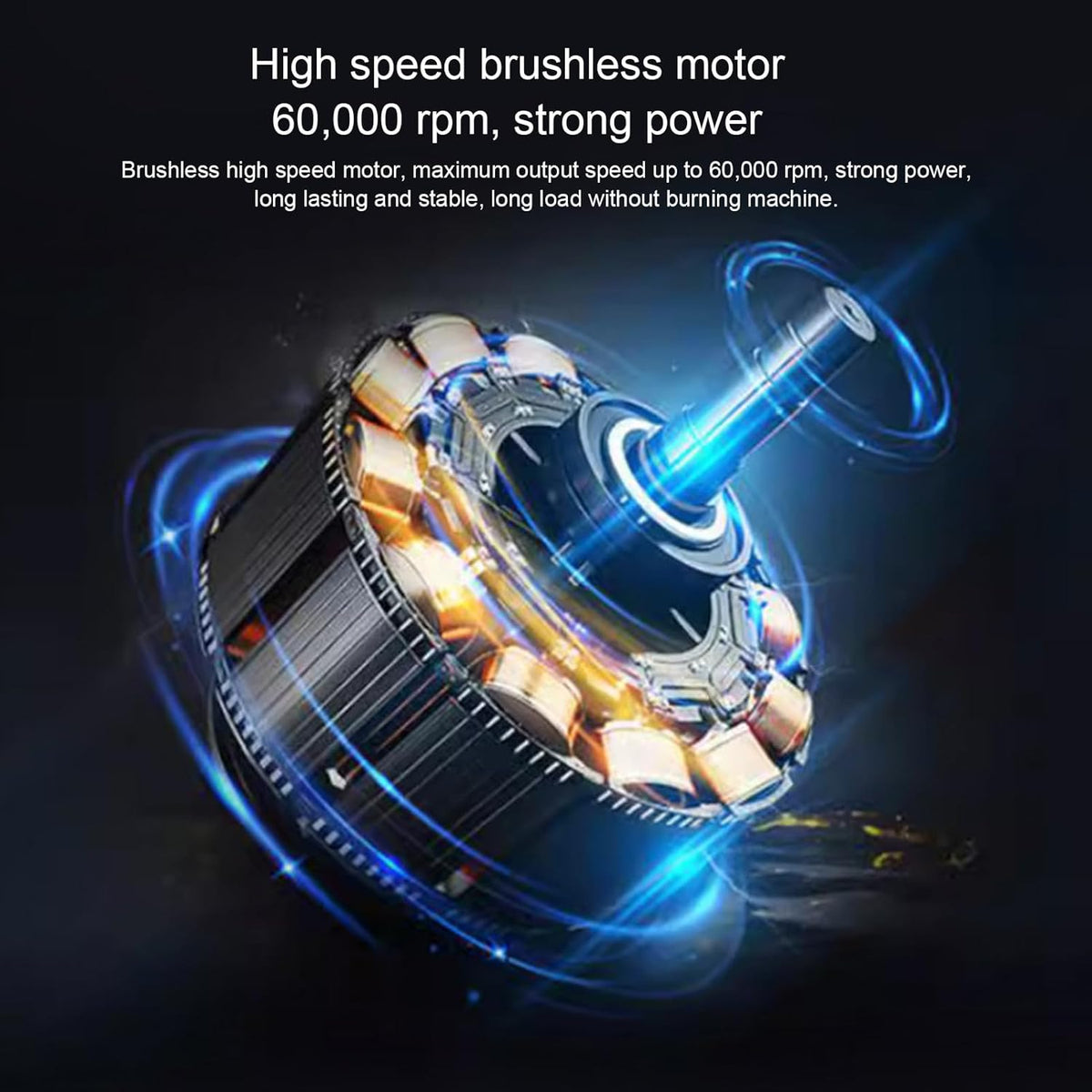 Mini Turbo Ventilator – Handblazer – Luchtblazer – Mini Ventilator – Turbo Blower – Borstelloze Motor 64mm – 60.000 RPM Stuwkracht