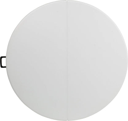 Flash Furniture 121,72 cm ronde dubbele opvouwbare graniet witte klaptafel van kunststof