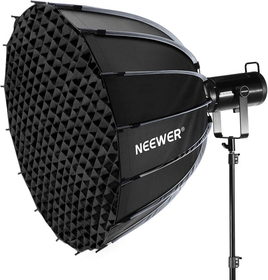 Parabolische Softbox Kit – Softbox – Bowens Softbox – Studio Softbox – Lichtmodifier – 90 Cm Bowens Mount Compatibel – Dubbele Diffusers En Honingraatrooster
