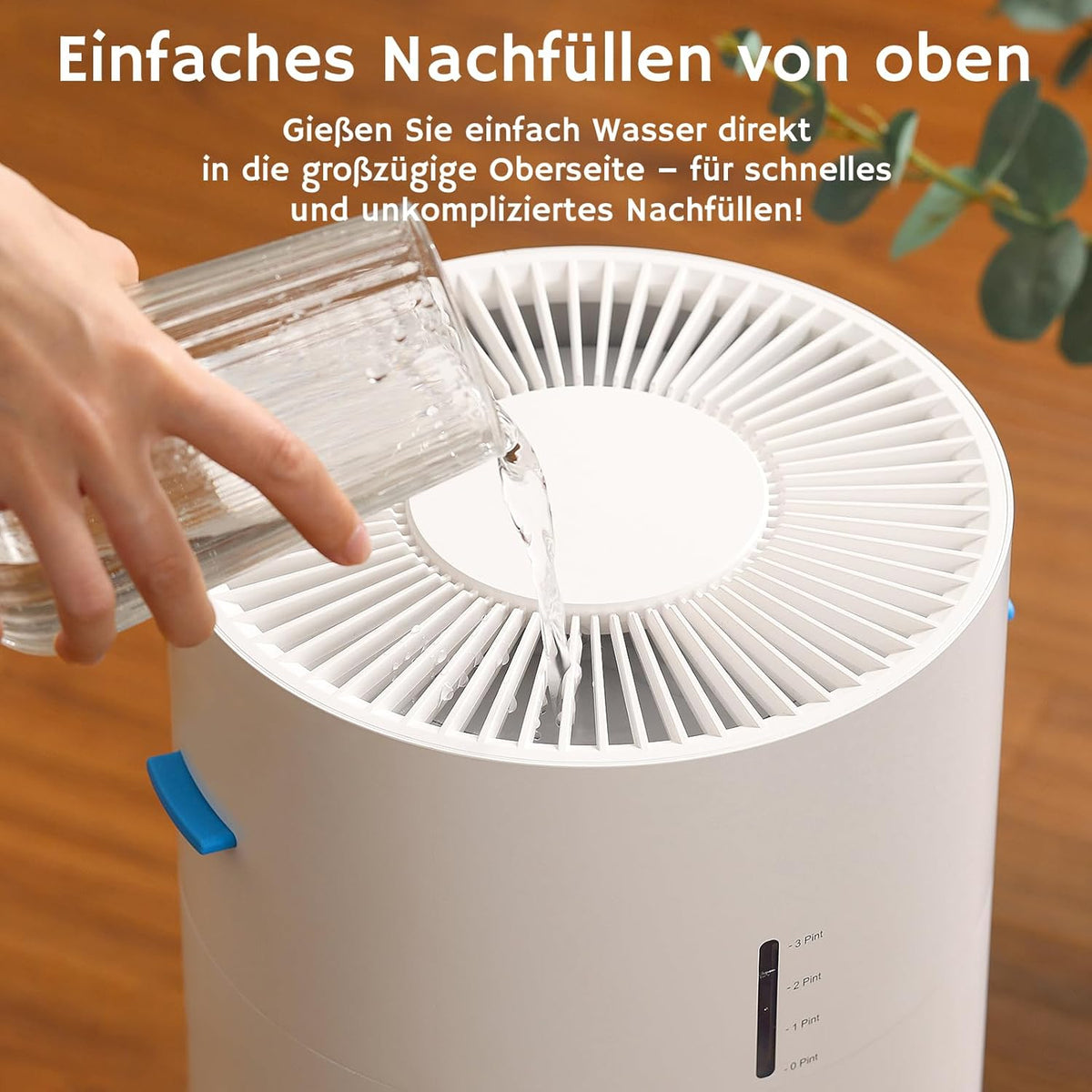 Airthereal AEH300 2-in-1 luchtreiniger en luchtbevochtiger, 125 m², 3-traps filter, luchtkwaliteitsmonitor, stille slaapmodus, luchtbevochtiger met automatische vochtigheidsmonitor, AEH300