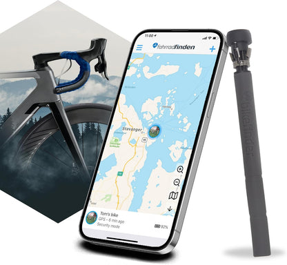 Van BikeFinder GPS-fietstracker, verborgen in het stuur, fietsdetectieapparaat, anti-diefstal, diefstalbeveiliging, simkaart inclusief ABO vereist