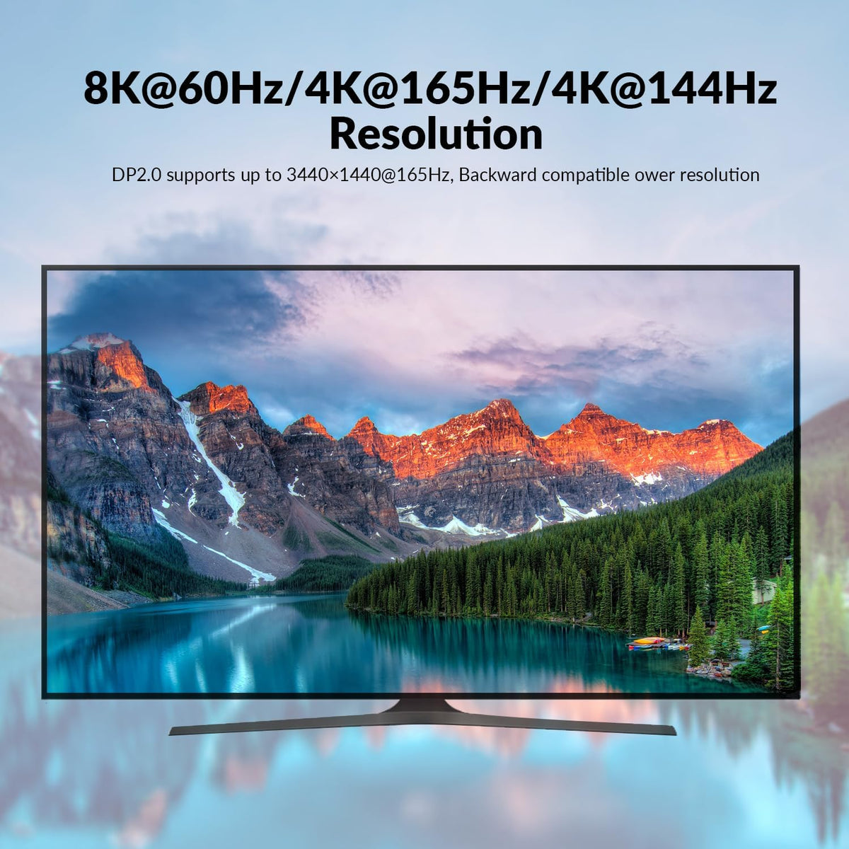 AV Access KVM-switch 2 computers 2 monitors DisplayPort 8K@60Hz 4K@165hz/144hz, DP KVM-switch dubbele monitoren met USB 3.0-poorten, audio uit IR-afstandsbediening, met alle kabels