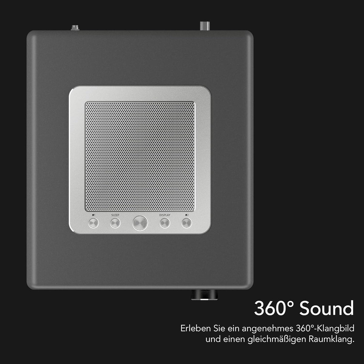 sonoro Elite internetradio met cd-speler (FM, DAB Plus, Podcasts, Spotify, Amazon Music, Deezer), mat grafiet