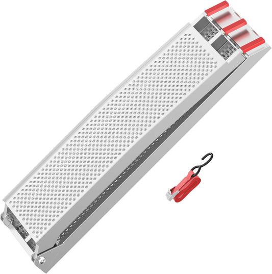 Oprijplaat aluminium opvouwbaar – 215 cm 340 kg – motoroprijplaat oprijsteun oprijplank
