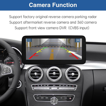 Road Top 12.3 Inch Autoradio Draadloze CarPlay Android Auto Touch Screen voor Mercedes Benz C GLC V Klasse W205 W447 2016-2018 Jaar met NTG5.0, Ondersteuning Mirrorlink
