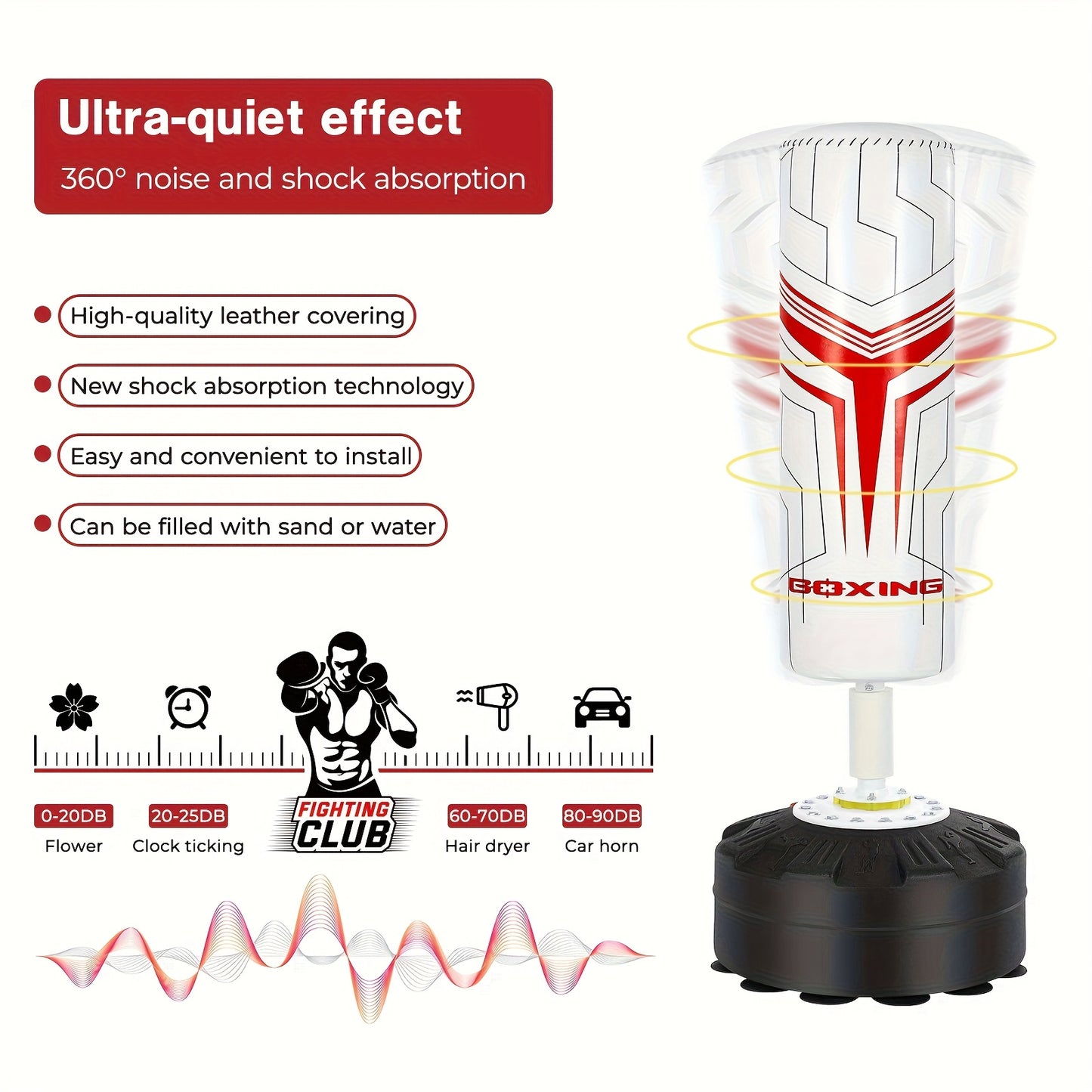 Boxing Column Sanda Vertical Household Adult Sandbag Tumbler Training Boxing Sandbag