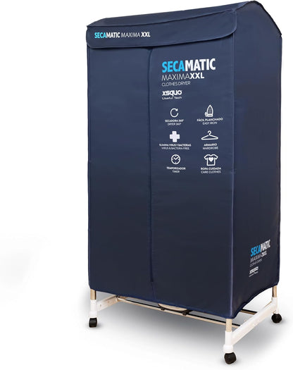 Wasdroger – Warmteluchtdroger – Kledingdroger – Droogrek – Droogkast – 1200 W Ventilator – 15 kg Droogcapaciteit Met Timer 180 Minuten