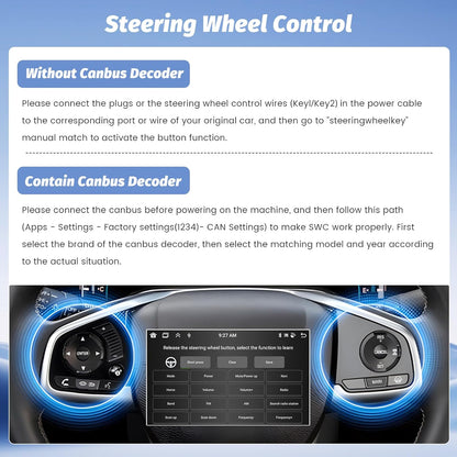 【8Core 4G+64G】 Hikity Autoradio Android13 voor Ford Transit Tourneo Custom 2013-2019 Carplay Draadloze Android Auto 9'' Radio met SWC GPS Bluetooth WiFi RDS DSP 3 scherm Gedeelde Achteruitrijcamera