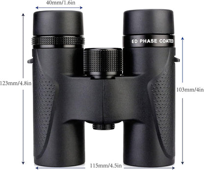 Svbony SV202 Verrekijker 8x32 ED Waterbestendig Breed Gezichtsveld Verrekijker Telescoop ED Glas BAK4-prisma FMC-lens met Draagtas Nekriem voor Vogels kijken Jagen Wandelen