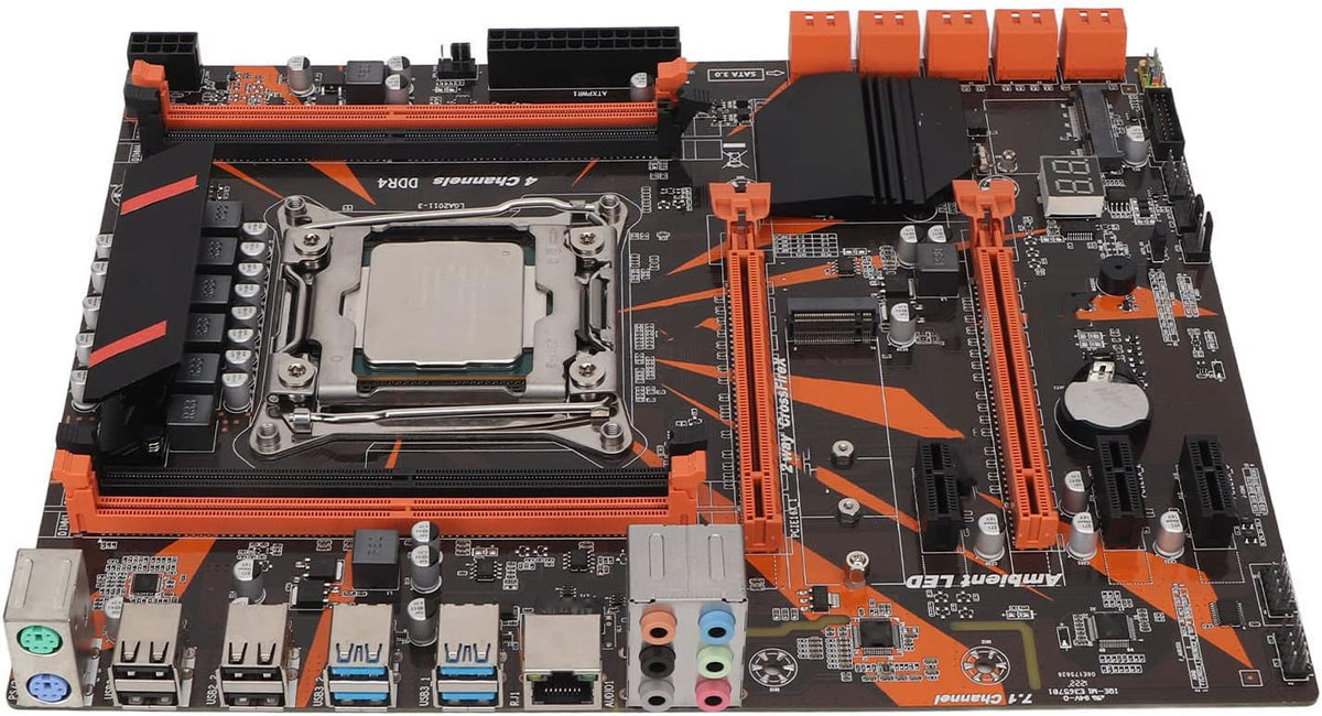 X99 Moederbord CPU Combo, LGA 2011-3 E5 2620 V3 CPU Moederbord Set Ondersteuning 4 Kanaals DDR4 Geheugen, WiFi Module, Gigabit Netwerkkaart PC Moederbord voor Desktop