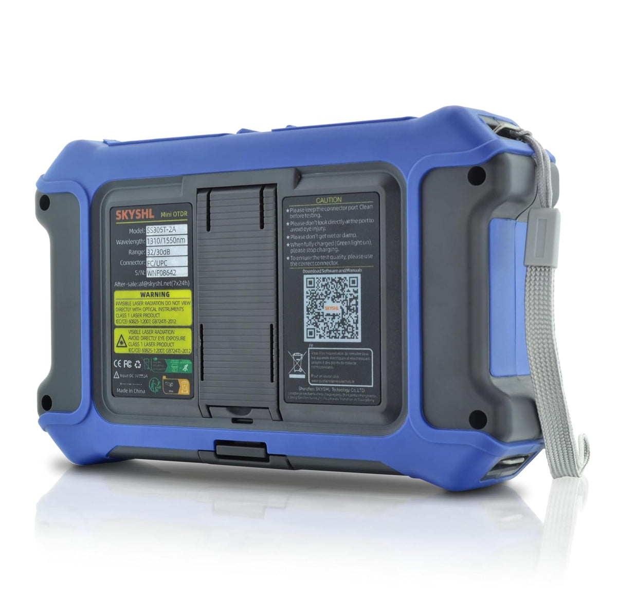 1310nm/28dB+1550nm/26dB SM Glasvezel OTDR met OPM+10G OPM+OLS+VFL+Evenementen Kaart+Optische Verliestest+Multi-vezel Testen+RJ45-test Vezeltester Compatibel met APC&UPC SC+FC+ST+LC-SS305T-2A1