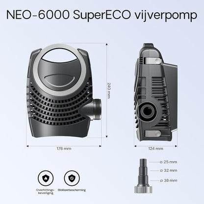 SunSun CPF-20000 set - tot 40.000 l - UVC 36 W - NEO6000 pomp slang vijverfilterset