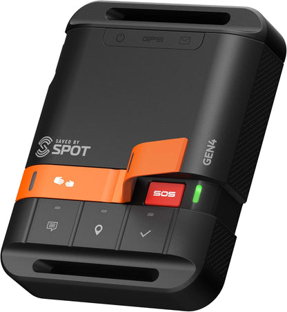 SPOT Gen4 Satelliet GPS Messenger | Draagbare Handheld Tracker voor Wandelen, Kamperen, Alleengebruikers & Avonturen Buiten het Netwerk | Globalstar Satellietnetwerk | Abonnement Vereist