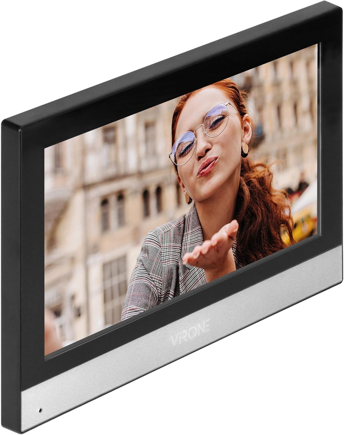 4-Draads Video-Intercomsysteem met 7" Full HD Touchscreen - Deurbel met Camera Video Deurbel - Zwart en Zilver