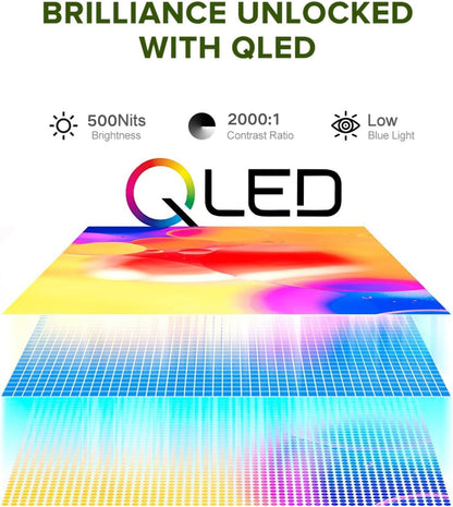 EVICIV Draagbare Monitor QLED 16 inch 2,5K 144Hz met VESA en Beschermhoes, 2560 * 1600 2000:1 500 nits 16:10 IPS Metalen Behuizing Gaming Scherm met 3-Zijdig Smalrand USB C Mini HDMI