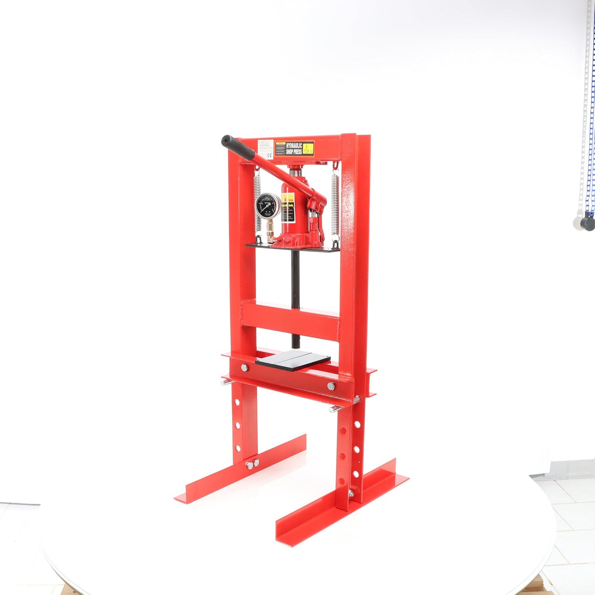 Wiltec werkplaatspers 6 t hydraulische persdrukmachine met manometer persmachine