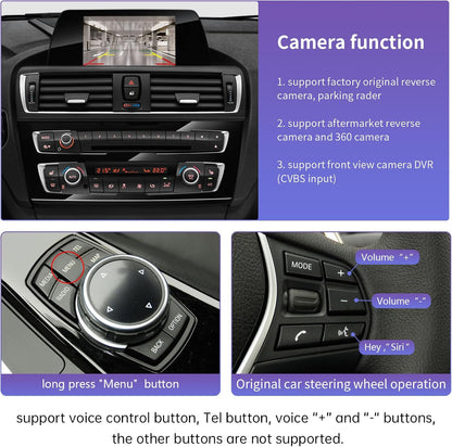 Draadloze CarPlay Android Auto Upgrade – Retrofit Kit Interface – Smartphone Integratie – Auto Multimedia Module – NBT Systeem Decoder – Draadloos Gebruik – Originele Knoppenbediening